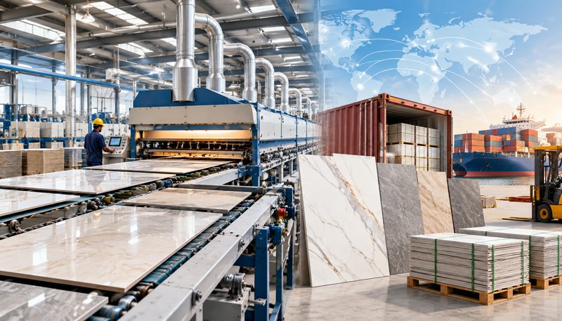 Reliable Supply & Global Export of Ceramic Tiles from India